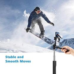 Snik-S 5 in 1 Selfie Stick Suitable for GoPro and Various Motion Cameras, 360° Long Shot Gimbal Stabilize Selfie Stick Extendable Anti-Shake with LED and Tripod for Light with Wireless Remote Shutter