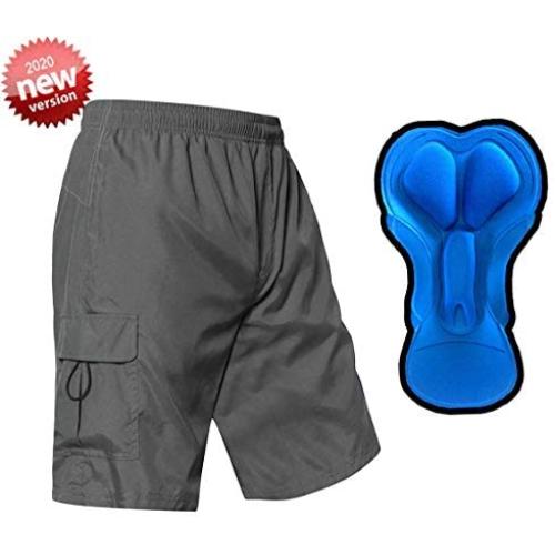 EZRUN Mens 3D Padded Mountain Bike Shorts Lightweight MTB Cycling Shorts