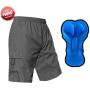 EZRUN Mens 3D Padded Mountain Bike Shorts Lightweight MTB Cycling Shorts