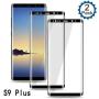 Galaxy S9 Plus Screen Protector,Full Coverage Tempered Glass [2 Pack][3D Curved][Anti-Scratch] [Anti-Fingerprint][High Definition] for Samsung Galaxy S9 Plus Tempered Glass Screen Protector