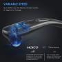 MOICO Handheld Back Massager, 6 Interchangeable Nodes, 10 Speeds & 12 Modes, Cordless Massagers Handheld Deep Tissue Massager for Muscles, Neck, Shoulder, Arms, Leg, Calf, Foot, Full Body Pain Relief