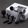Muscle Massage Gun Handheld Percussion Massagers Back Leg Body Massage Deep Tissue Massager Gray