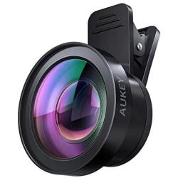 AUKEY Ora iPhone Camera Lens, 0.45x 120° Wide Angle + 15x Macro Clip-on iPhone Lens for iPhone 8, 7, 6, Samsung, Other Android Smartphones