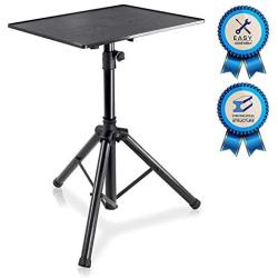 Pro DJ Laptop, Projector Stand - Adjustable Laptop Stand, Computer DJ Equipment Studio Stand Mount Holder, Height Adjustable, Laptop Projector Stand, 23" to 41", Good For Stage or Studio - Pyle (PLPTS3)