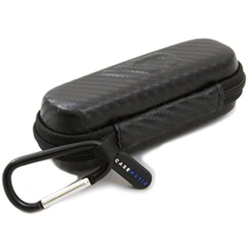 Casematix Travel Case Fits AliveCor Kardia Mobile 6L EKG and 6 Lead Heart Monitor Acessories with Clip On Carabiner