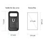 W Bike Phone Holder, Bike Pack Accessories, Bike Phone Front Frame Bag, Bike Phone Mount, 360 ° Rotation, Waterproof＆Shock-Proof＆ Non-Slip, Using for Maximum 7.5inch Mobile Phone