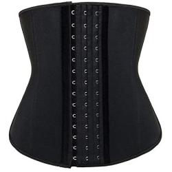 YIANNA Womens Underbust Latex Sport Girdle Waist Trainer Corsets Hourglass Body Shaper