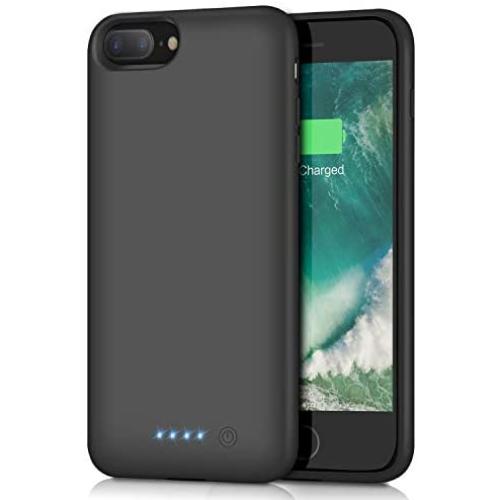 Battery Case for iPhone 8Plus/7Plus/6Plus/6s Plus【8500mAh】Portable Rechargeable External Battery Pack for iPhone 6s Plus/ 6Plus Charger Case for iPhone 8Plus/ 7Plus Protective Charging Case -Black