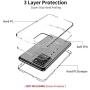 FLOVEME Samsung Galaxy S20 Ultra Case Clear 6.9 inch 2020, 3 in 1 Hybrid Duty Shockproof Protection Samsung S20 Ultra Case Armor Tough Basic Phone Case for Samsung S20 Ultra 5G Case Cover Accessories