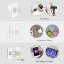 Wall Mount Phone Holder - Tryone Wall Phone Holder Mount with 2Pcs Adhesive Strip,Update Version Wall Phone Mount for Bathroom,Kitchen,Office and More,Compatible with All Phones and Mini Tablet