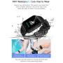 WYNCO Smart Bracelet Wireless Bluetooth Running Wristband Heart Rate Blood Pressure Sleep Monitoring Fitness Tracker Call Message Reminder Calorie Counter Pedometer for Women Men (G20 Watch)