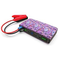 HALO Bolt 57720 mWh Portable Phone Charger Power Bank Car Jump Starter - Purple Paisley