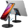 (2020 Upgraded Newest) Tablet Stand, Height Adjustable Desktop Stand Holder, 360 Degree Rotating Aluminum Alloy Cradle Mount Dock for iPhone, Samsung, Smartphone & iPad, Tablet etc (4-13 Screen)