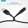 iPhone Charger 6ft, Apple MFi Certified Lightning Cable, Braided Nylon High-Speed Cable for iPhone 11/11 Pro/11 Pro Max/X/XS/XR/XS Max/8/7/6/5S/SE, AirPods/Pro, iPad Mini/Air and More - Black