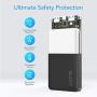 WJOY Portable Cell Phone Charger,10000mah Power Bank, Compact and Slim, External Battery Pack Travel Charger, Universal Portable Chargers for iPhone, Samsung, LG and More (2 Pack), Gift