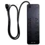GE, Black, Strip Surge Protector Charger, 10 Outlets, 2 USB Ports, Fast Charge, Flat Plug, Long Power Cord, 4 Feet, Wall Mount, Warranty, 37746, 4 ft GE, Black, Strip Surge Protector Charger, 10 Outlets, 2 USB Ports, Fast Charge, Flat Plug, Long Power Cord, 4 Feet, Wall Mount, Warranty, 37746, 4 ft