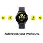 Samsung Galaxy Watch Active2 W/ Enhanced Sleep Tracking Analysis, Auto Workout Tracking, and Pace Coaching (40mm, GPS, Bluetooth), Silver - US Version with Warranty
