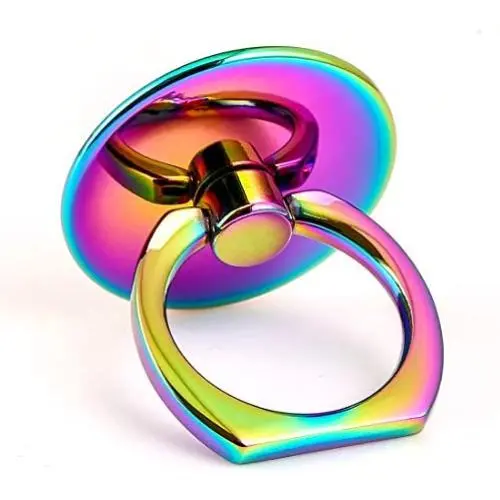 Cell Phone Ring Stand Holder Finger Kickstand-Colorful-Compatible with iPhone,iPad,Samsung and Smartphone Cell Phone Ring Stand Holder Finger Kickstand-Colorful-Compatible with iPhone,iPad,Samsung and Smartphone