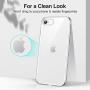ESR Essential Zero Designed for iPhone SE 2020 Case, iPhone 8 Case, iPhone 7 Case, [Yellowing-Resistant TPU] [1.1 mm Thick Back Case] [Shock-Absorbing Air-Guard Corners] Flexible Silicone Case, Clear