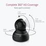 YI Dome Security Camera 1080p HD Pan/Tilt/Zoom 2.4G IP Surveillance System, 24/7 Emergency Response, Auto-Cruise, Motion Track, Night Vision, iOS/Android App - Works with Alexa and Google Assistant