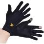 Thx4COPPER Infused Compression Gloves, Touch Screen Full Finger Warm Glove for Writing, Texting, Cycling, Running, Carpal Tunnel–Anti-Slip Windproof for Women/Men