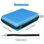 Linkstyle Nintendo 2DS Case with Game Storage, Nintendo 2DS Hard EVA Carrying Case Cover Bag Protective Travel Storage Cover Pouch with 8 Game Holders Double Zipper for Nintendo 2DS