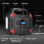 Portable Air Compressor Tire Inflator, 12V 120 PSI Car Tire Pump with Digital Pressure Gauge and Emergency Flashlight, Auto Air Pump for Car, Bicycle, Motorcycle, Balls