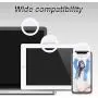UMsky Selfie Ring Light,Universal Phone Selfie Ring Light,Portable LED Selfie Light Ring Lights for Android/iPhone, Rechargeable Brightness Portable Selfie Light Ring(White) UMsky Selfie Ring Light,Universal Phone Selfie Ring Light,Portable LED Selfie Light Ring Lights for Android/iPhone, Rechargeable Brightness Portable Selfie Light Ring(White)