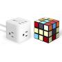 Power Strip with usb ports JSVER USB Power Strip, 4.92 Ft Extension Cord with 3 Outlets 3 USB Ports, power cube with usb for Travel, Home, Office, Phones, iPhone X/XS/XR, Tablets, Cruise Ship (White)
