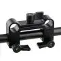 CAMVATE Handle Grips Front Handbar Clamp Mount for 15mm Rod Support System Shoulder Rig(Black)