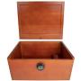 Multi Device Charging Box with Lock - Locking Cell Phone Charging Station Wooden Stash Box with Lock Large Safe Box with USB Charger Wood Stash Boxes