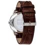 Tommy Hilfiger Mens Stainless Steel Quartz Watch with Leather Crocodile Strap, Brown, 22 (Model: 1710389)