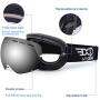 EXP VISION Snowboard Ski Goggles for Men Women and Youth, Over Glasses Skiing Snowboard Goggles with Anti Fog and UV400 Protection Dual Lenses Snow Goggles