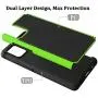 Dahkoiz Samsung Galaxy A71 5G Case, Sturdy Durable Armor Defender Cover Samsung A71 5G Case Dual Layer Hybrid Protective Phone Cases for Samsung Galaxy A71 5G, Green
