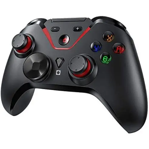 PICTEK Controller for Switch, Rechargeable Gamepad with Phone Holder & Type-c Cable, 40+ Hours Battery Life for PC/Android/Switch, Gaming Trigger Joystick. 2020 New Version PICTEK Controller for Switch, Rechargeable Gamepad with Phone Holder & Type-c Cable, 40+ Hours Battery Life for PC/Android/Switch, Gaming Trigger Joystick. 2020 New Version