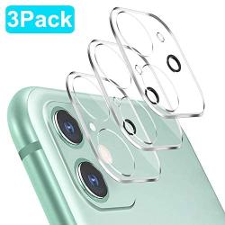 [3 Pack] Tamoria 3D Oneness iPhone 11 Camera Lens Protector Add Black Flash Circle Clear 9H Tempered Glass Anti-Scratch Anti-Fingerprints No Bubbles Screen Cover iPhone 11 Accessories Case Friendly