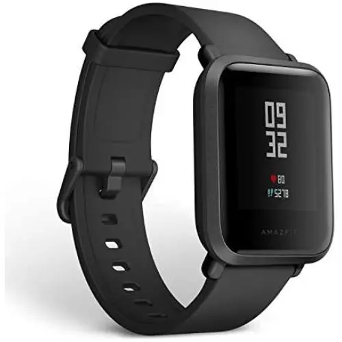 Amazfit Bip Fitness Smartwatch, All-Day Heart Rate and Activity Tracking, Sleep Monitoring, Built-In GPS, 30-Day Battery Life, Bluetooth, Onyx Black Amazfit Bip Fitness Smartwatch, All-Day Heart Rate and Activity Tracking, Sleep Monitoring, Built-In GPS, 30-Day Battery Life, Bluetooth, Onyx Black