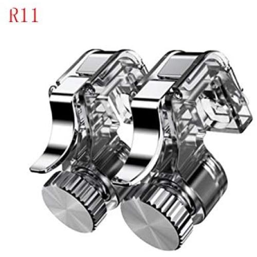 Bluetooth Mobile Game Controller, Mobile Gamepad Controller for Phone Triggers Grip Joystick/Trigger Fire Buttons for Android-R11 Metal Trigger-