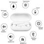 Wireless Earbuds, ssouwao Bluetooth 5.0 Headphones, IPX7 Waterproof Bluetooth Earphones, TWS Stereo in-Ear Earphones, Sports Headsets with Mic, Touch Control, Noise Cancelling, Mini Charging Case