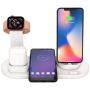 Wireless Charger Stand, 6 in 1 Multi-Function Wireless Charging Station Dock for Apple Watch Airpods, Qi Fast Wireless Charger Holder Pad for iPhone 11 Pro Max X XS XR and Smartphone (White)