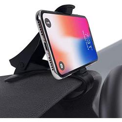 Car Phone Mount, Dashboard Cell Phone Holder, Phone Clip for Car, Phone Clip Holder, Clip on Dash Phone Holder for Car Compatible with iPhone XS/XS MAX/XR/X/8/8Plus/7/7Plus/6s Galaxy S10/S9/S8/S7/Note