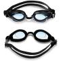 4 Pairs Triathlon Swim Goggles, Swimming Goggles Anti Fog Shatterproof UV Protection Goggles, Assorted Colors