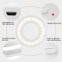Selfie Ring Light,40 LEDs USB Rechargeable Portable Clip-on Selfie Fill Light,3 Light Modes LED Circle Light for Smart Phone Photography, Camera Video, Girl Makes up (White)