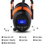 FM MP3 Bluetooth Radio Headphones Wireless Cancelling Headphones with 4GB SD Card Built-in Mic Electronic Noise Reduction Safety Ear Muffs Protection for Lawn Mower Work by WULFPOWERPRO