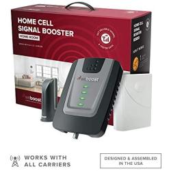 weBoost Home Room (472120) Cell Phone Signal Booster Kit | Up to 1,500 sq ft | All U.S. Carriers - Verizon, AT&T, T-Mobile, Sprint & More | FCC Approved,Black, Grey, Red