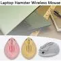 2.4GHz Wireless Mouse Cute Hamster Shape Less Noice Portable Mobile Optical 1200DPI USB Mice Cordless Mouse for PC Laptop Computer Notebook MacBook Kids Girl Gift (Pink)