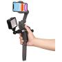 Hot Shoe Adapter for DJI Osmo Mobile 3, Woohoto O-Ring,Applied to Microphone and LED Light Accessory Via 2 Cold Shoe Mount & Three 1/4” Thread Ports