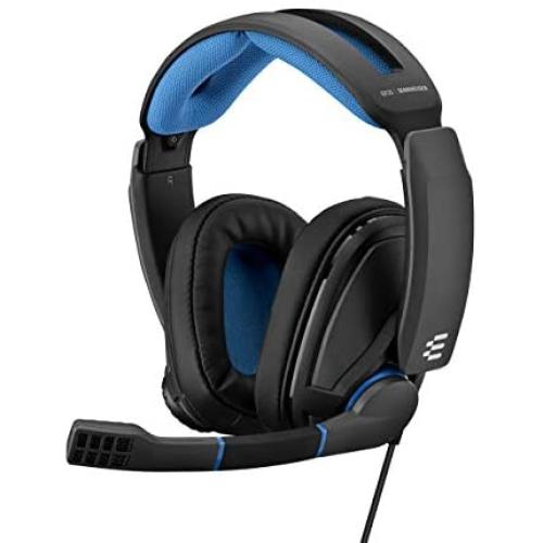 EPOS Sennheiser GSP 300 Gaming Headset with Noise-Cancelling Mic, Flip-to-Mute, Comfortable Memory Foam Ear Pads, Headphones for PC, Mac, Xbox One, PS4, Nintendo Switch, and Smartphone compatible.