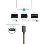 USB Type C Cable 3A Fast Charging 4-Pack (3/6/6/10 FT) Premium Nylon Braided, Compatible Samsung Galaxy S10 S9 S8 Plus Note 10 9 8,Moto Z Z3,LG V50 G8,Other USB C Devices（Red）