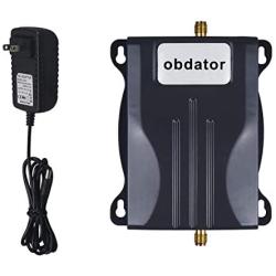 AT&T T-Mobile Cell Phone Signal Booster 4G LTE ATT Cell Booster for Home and Office obdator Band 12 700Mhz Mobile Phone Signal Repeater Amplifier Booster Kits (Black V)